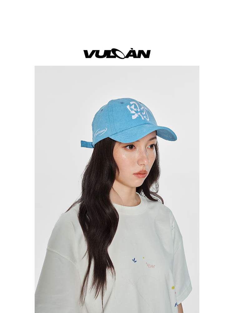 VULCAN Corduroy Embroidered Two-color Cap