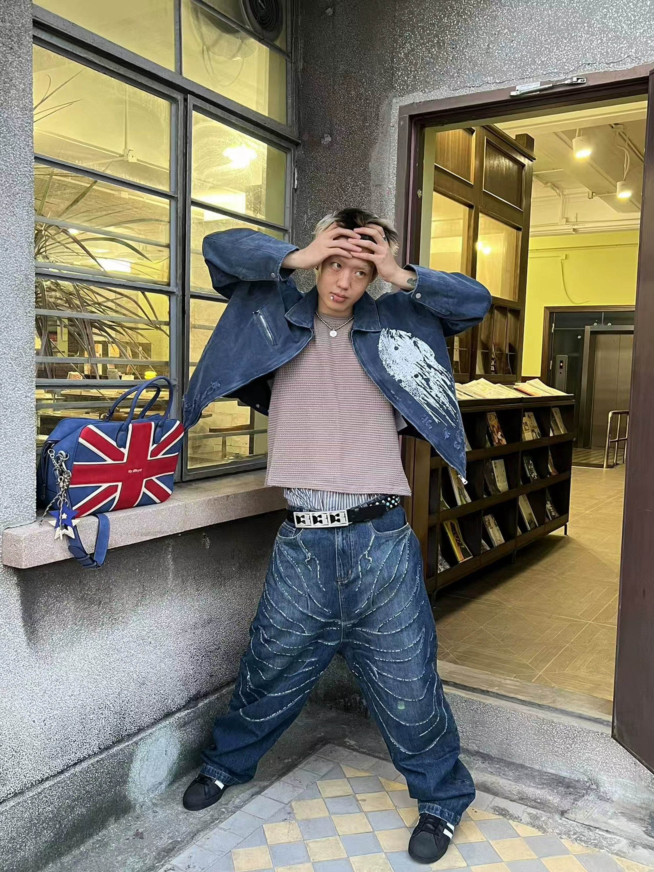 Human Skull Print Jacket