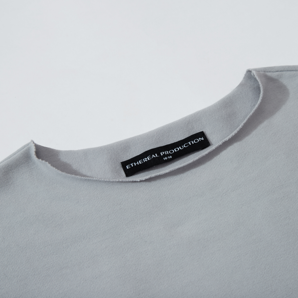 ETHEREAL Simple Casual Curling Versatile Tee