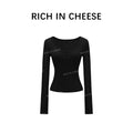 RICH IN CHEESE Slim and Versatile Long Sleeves