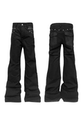 DETW Metal Rivet Zipper Stacked Jeans