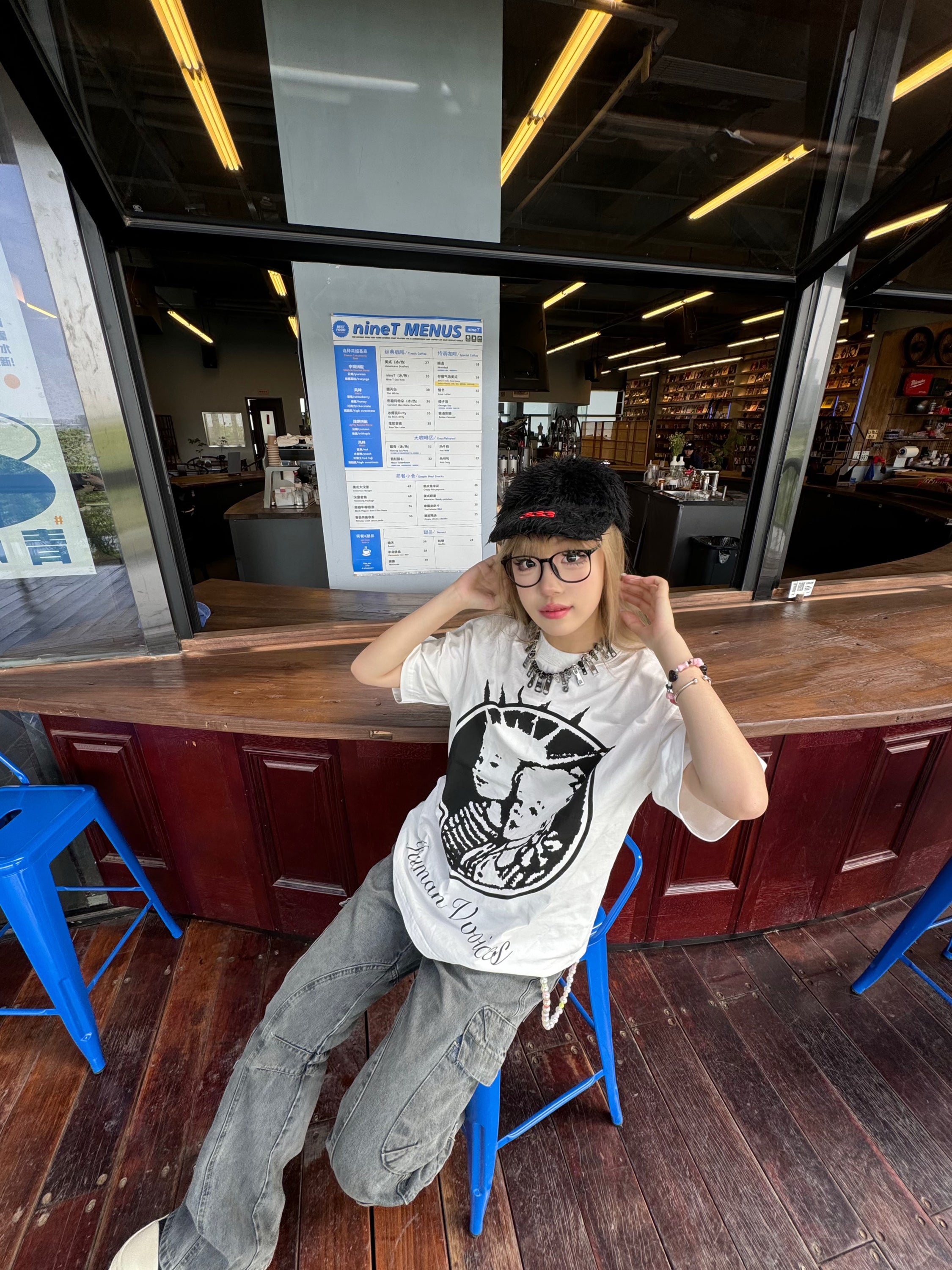 Human Voices Punk Kids Printed Short Sleeve Tee