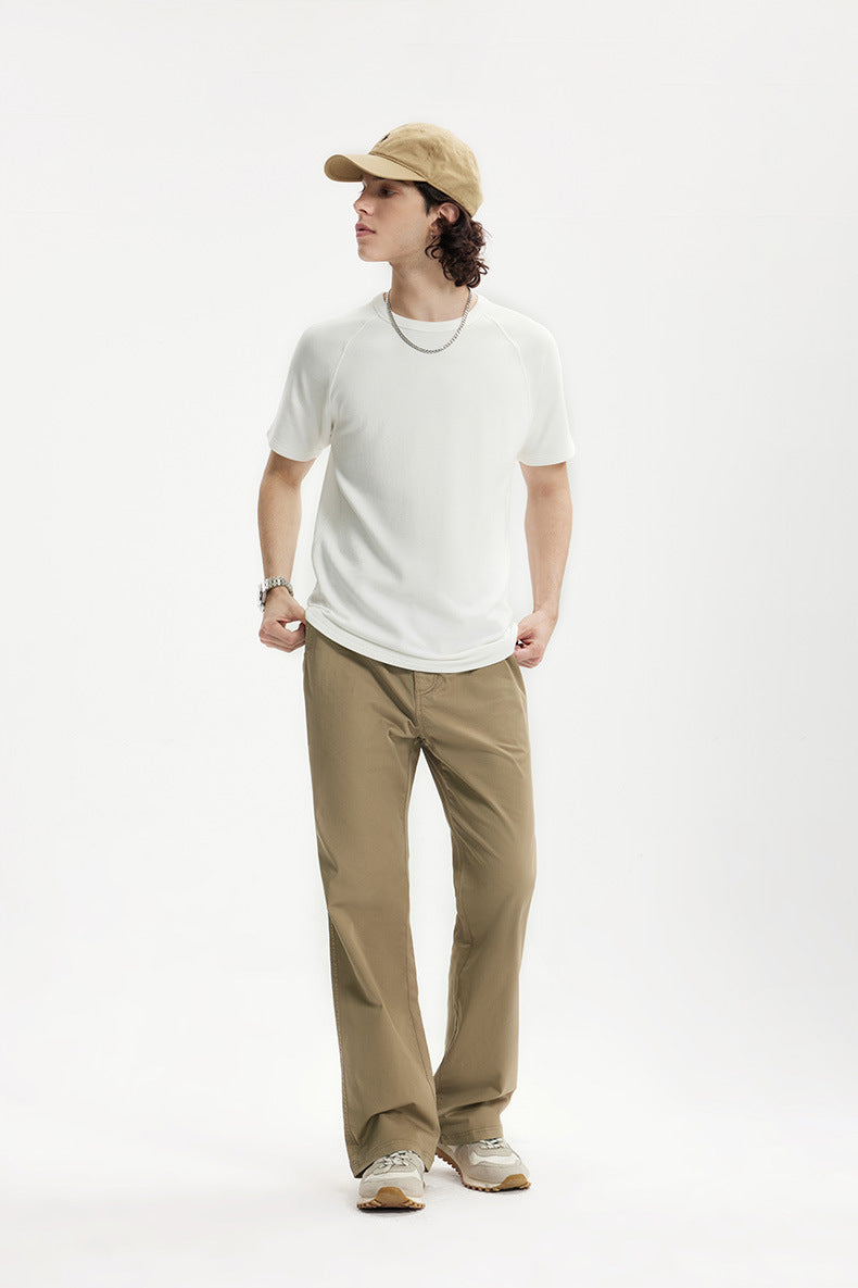 INF High Overalls Slim-fit Casual Pants