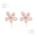 NO SOLUTION Smudge Flower Earrings