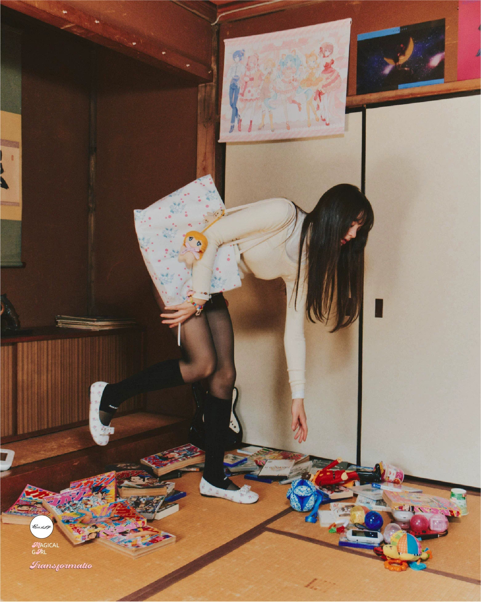 ECODAY Large Capacity Floral Shoulder Handbag