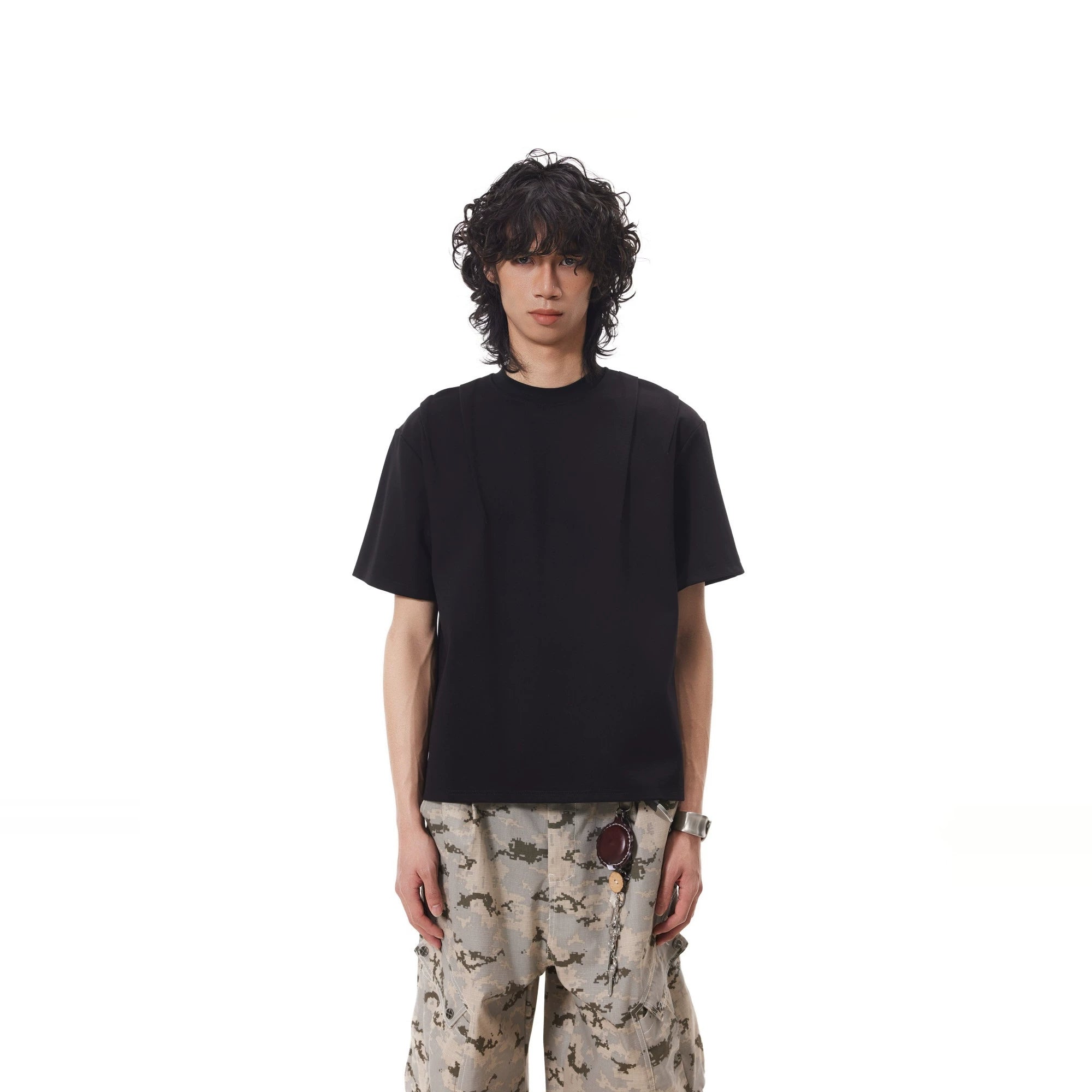 BTSG Roman Space Cotton Loose-leaf Deconstruction Tee