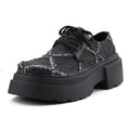 HANQIAORJI Old and Destructive Style Personalized Platform Casual Board Shoes