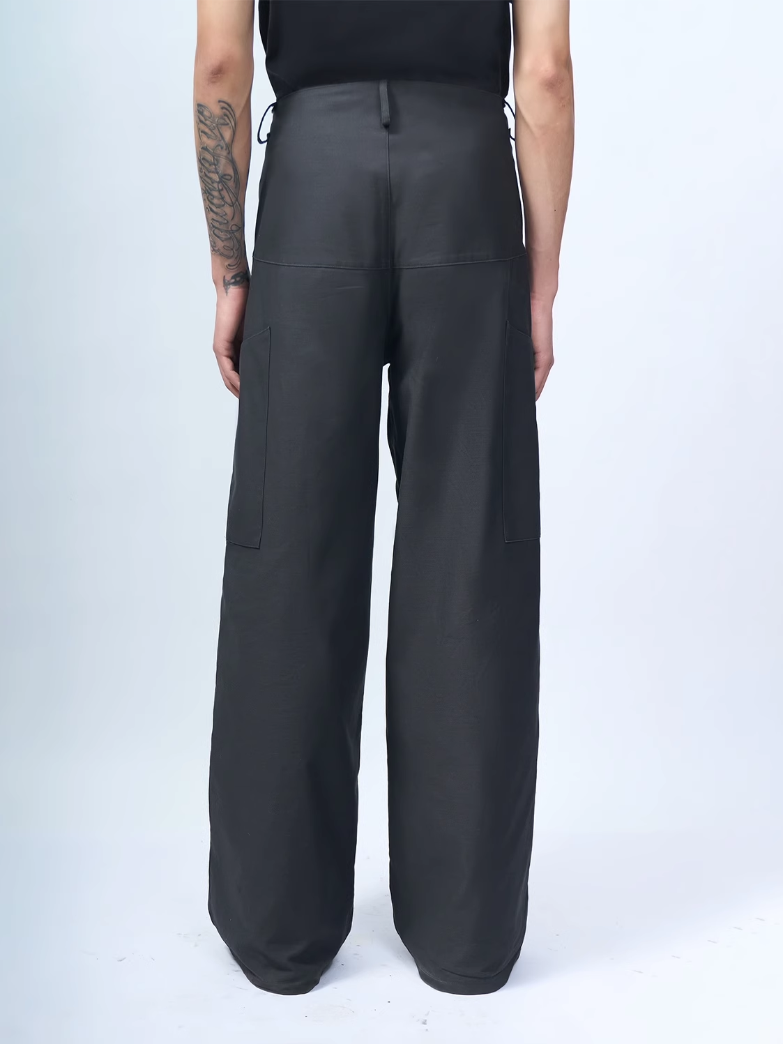 ETHEREAL PRODUCTION Wide Leg Casual Pocket Waist Overalls