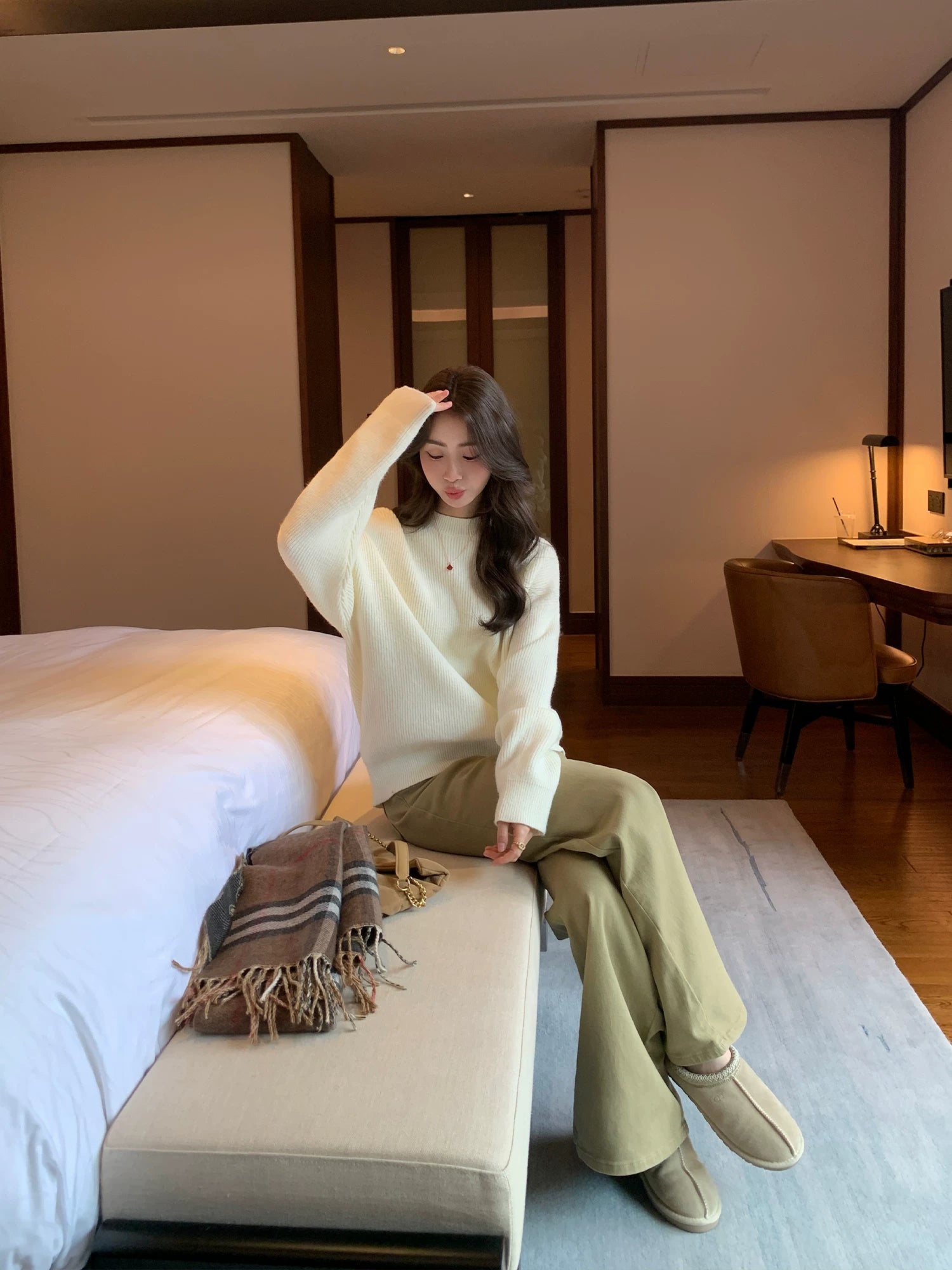 Pusumede Straight Loose Pull Jeans