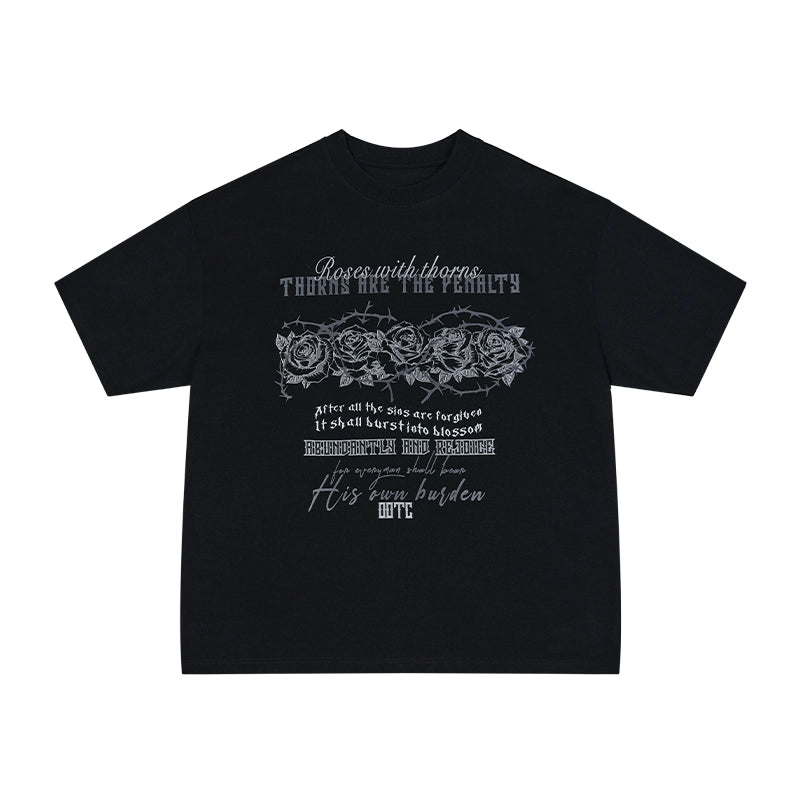 OOTC Thorn Rose Vintage Printed Tee