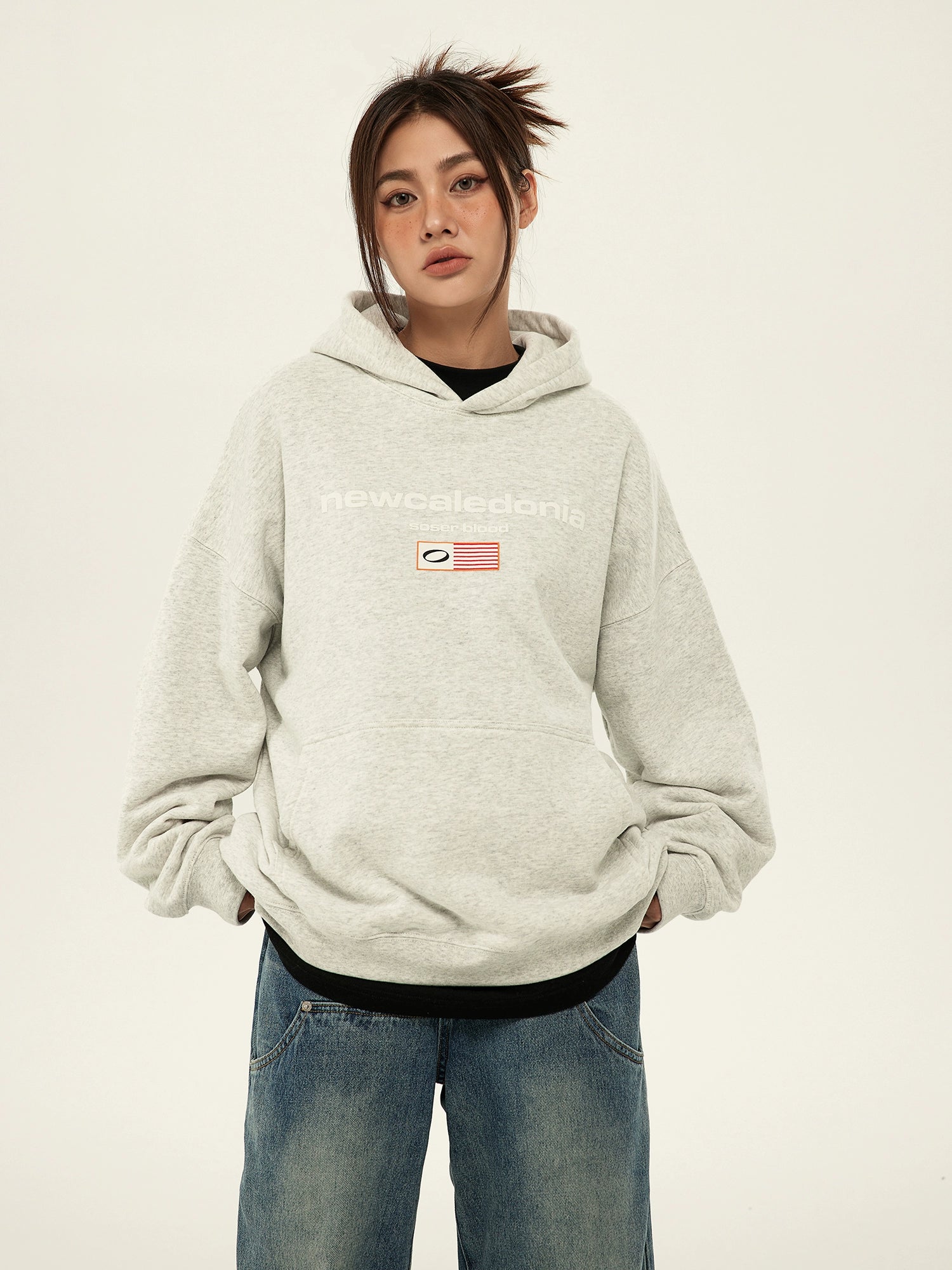 SOSER Vintage Versatile Fleece Hooded Sweater