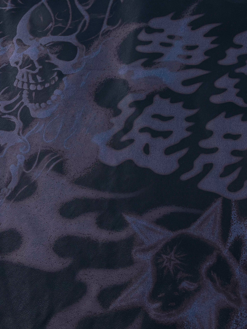 VETERANBOI TATOO PRINT LEATHER JACKET
