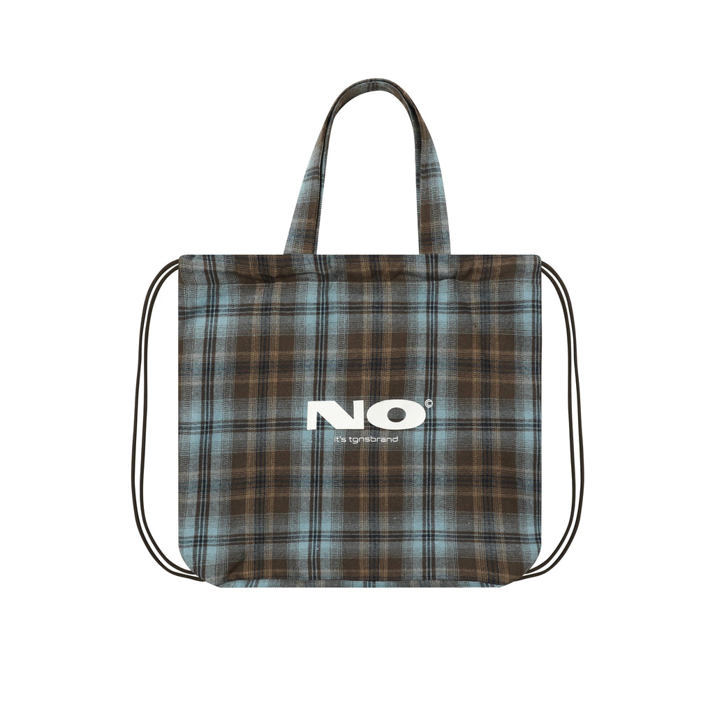 TGNS Vintage Commuter Plaid Canvas Bag