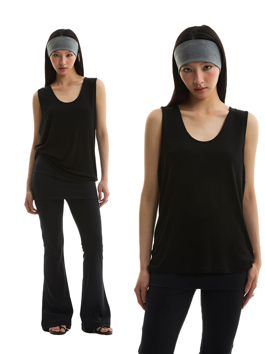 FUNKYFUN Tencel Light and Comfortable Tank Top