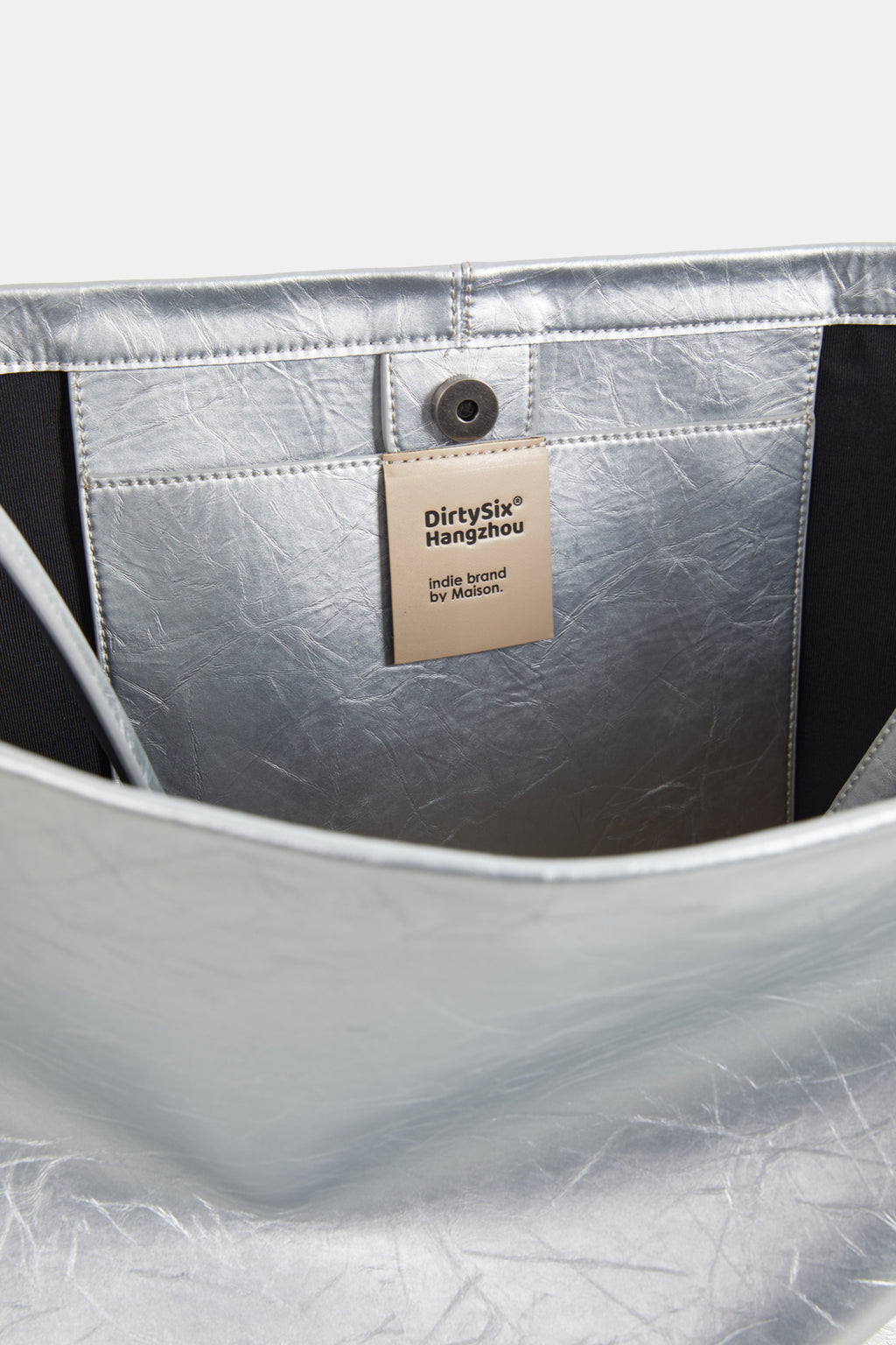 DirtySix Jill COW Split Leather big pocket cowhide soft oversize lazy wind messenger bag