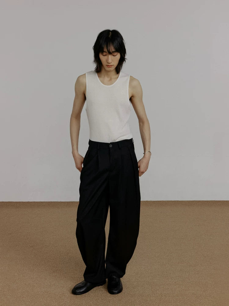 COLN Casual Versatile Loose Scimitar Pants
