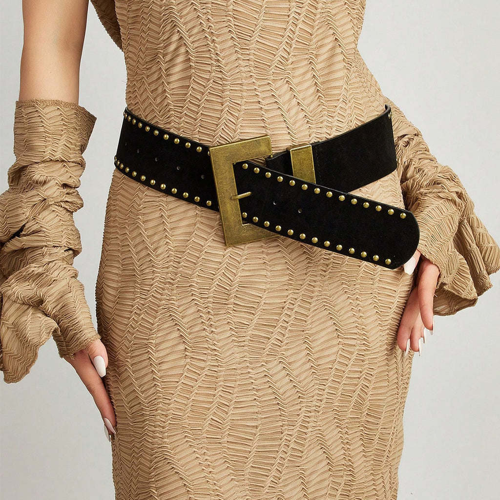 Intertek Punk Style Willow Nails Personality Versatile Snap Belt