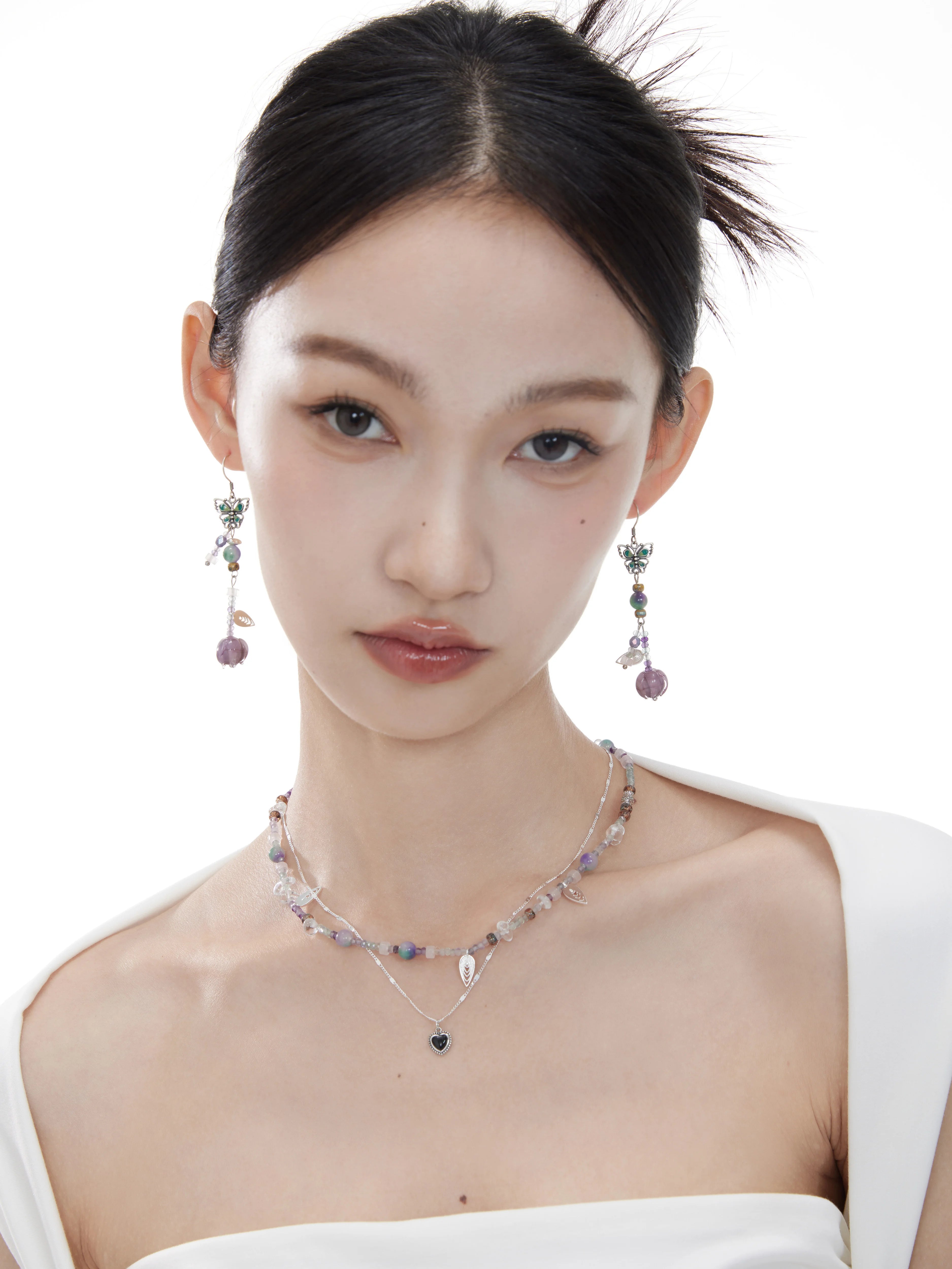 NO SOLUTION Niche Butterfly Earrings
