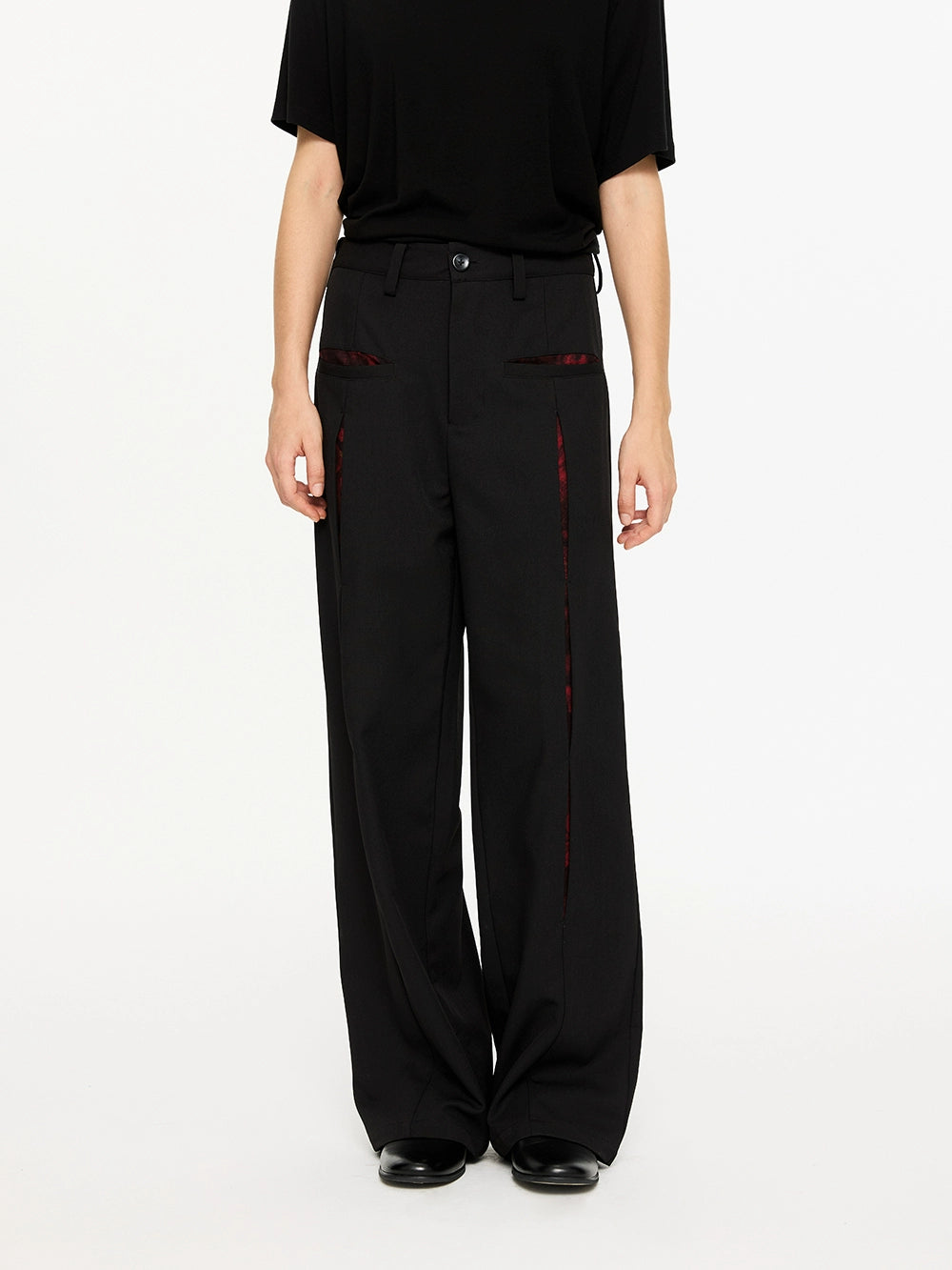 KREATE Contrasting Stand-up Collar Jacket