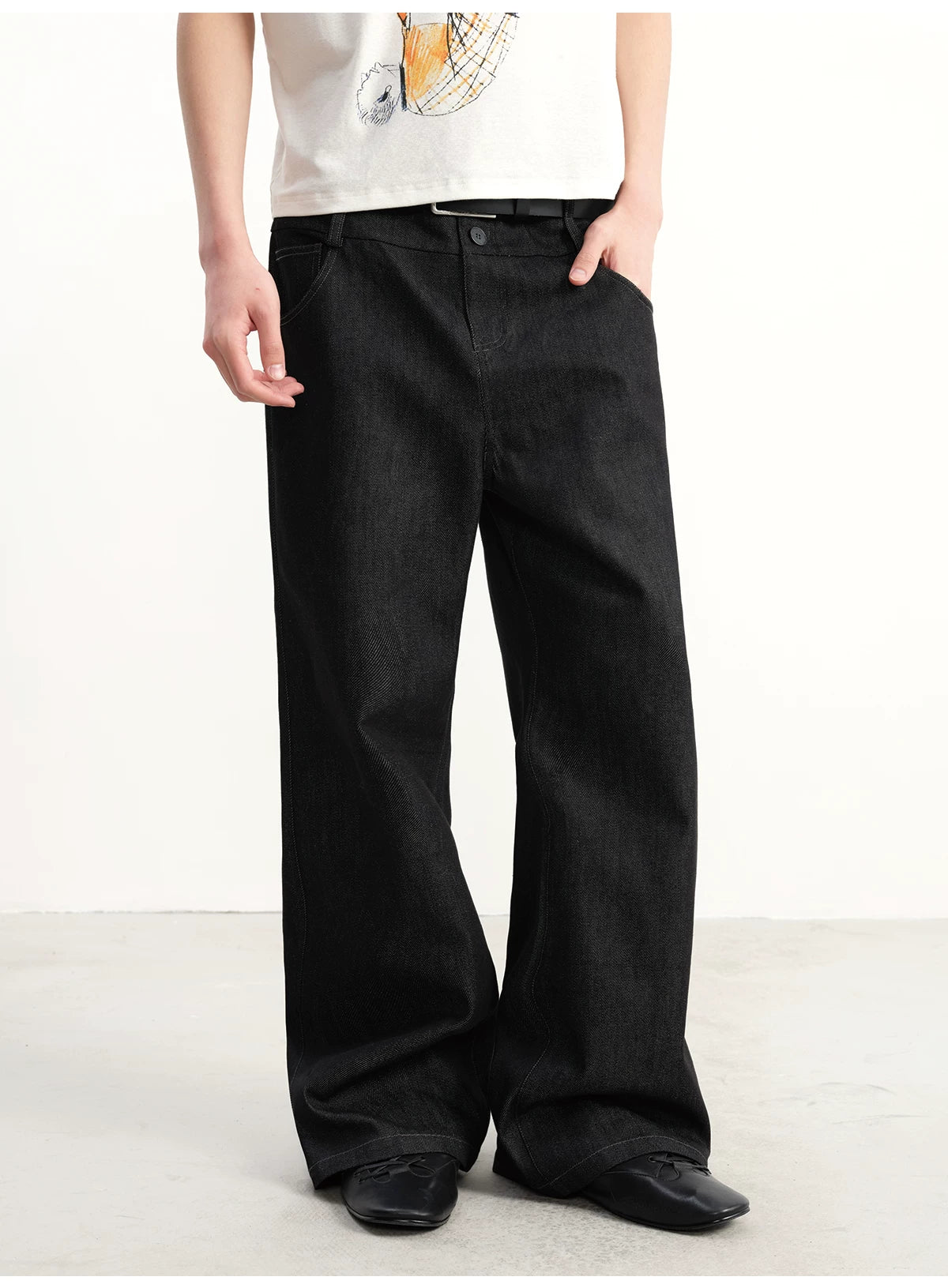 JCAESAR Retro Micro-pull Jeans