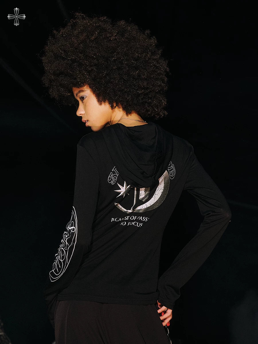 SMILEDDD Hooded Slim Fit Simple Long Sleeve