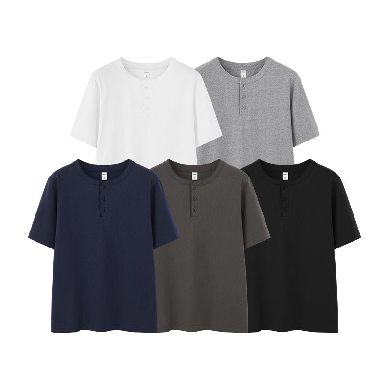 Inflation Heavyweight 250g Cotton Henley Tee