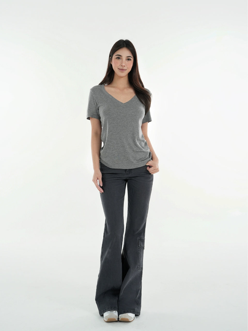 Jim Kennet Washed Old Low-rise Jeans