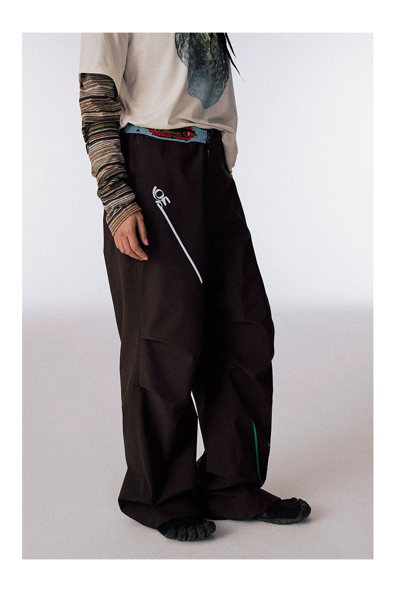 CONP Handmade Beaded Belt Off-road Hiking Waterproof Pants
