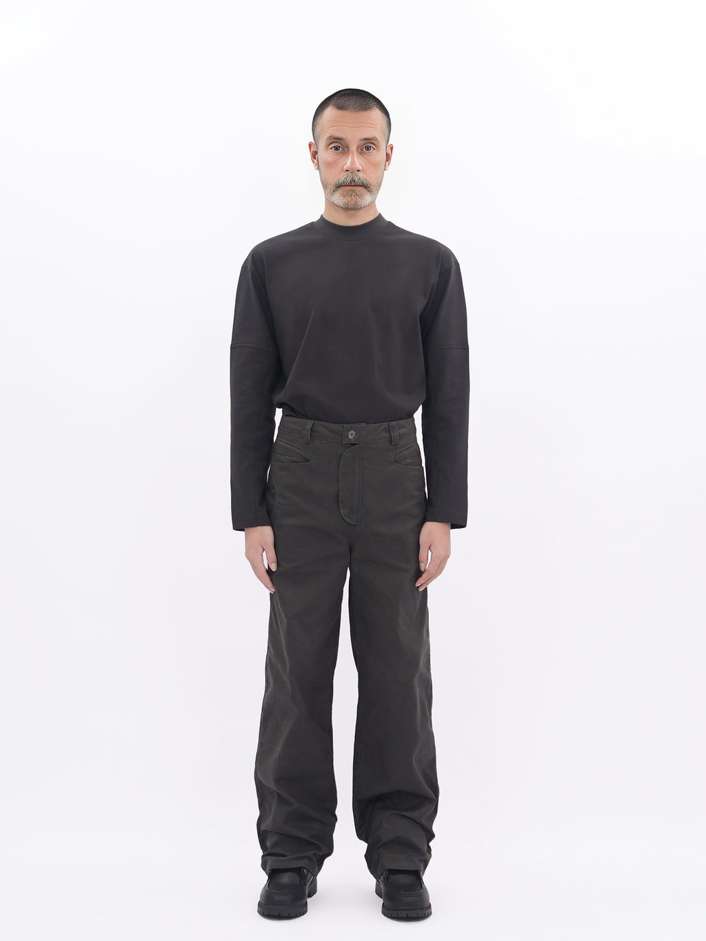 ETHEREAL PRODUCTION Straight and Wide Canvas Casual Overalls