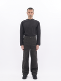ETHEREAL PRODUCTION Straight and Wide Canvas Casual Overalls