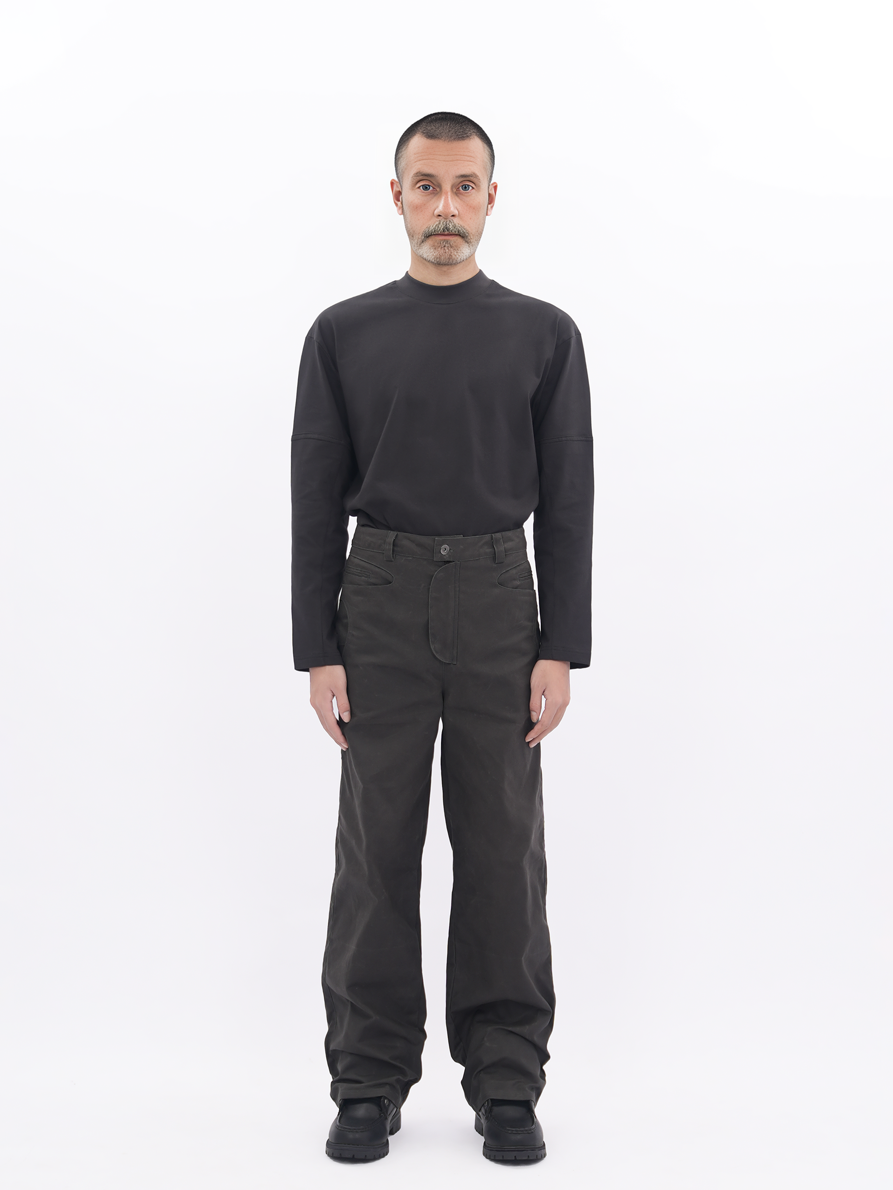 ETHEREAL PRODUCTION Straight and Wide Canvas Casual Overalls