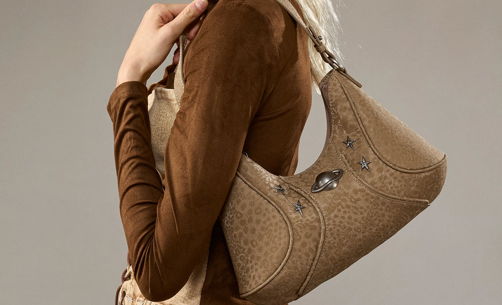 JACD Leopard Print Retro Shoulder Messenger Bag