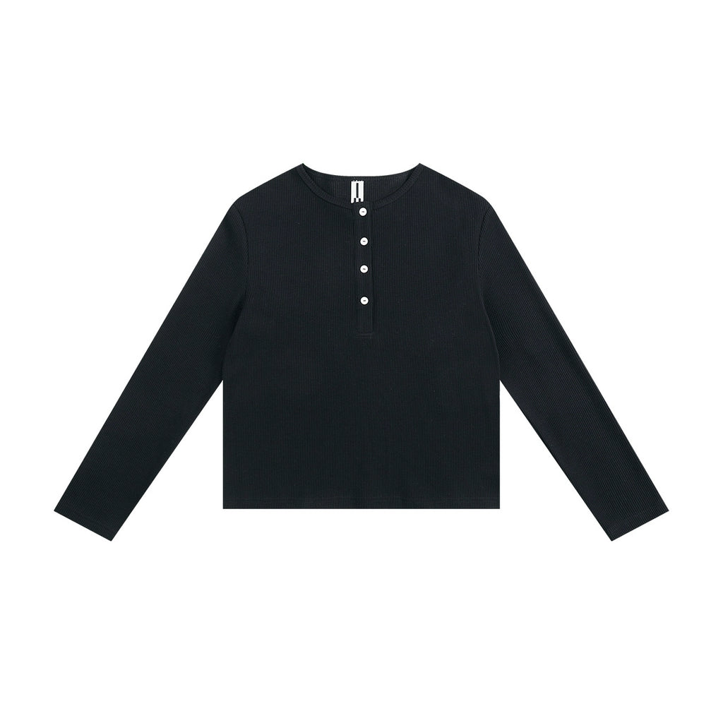 ATRY Waffle Simple Basic Inner Long Sleeve
