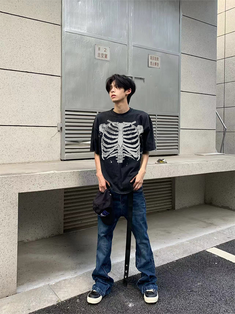 [KONOOT] 25ss (bone movement) 280g knitted cotton cool Boxy tee