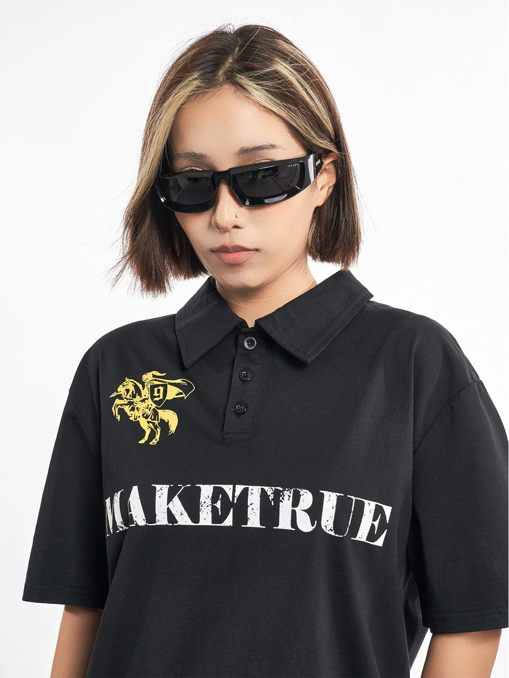 MT99 Hand-painted Burst Print POLO Shirt