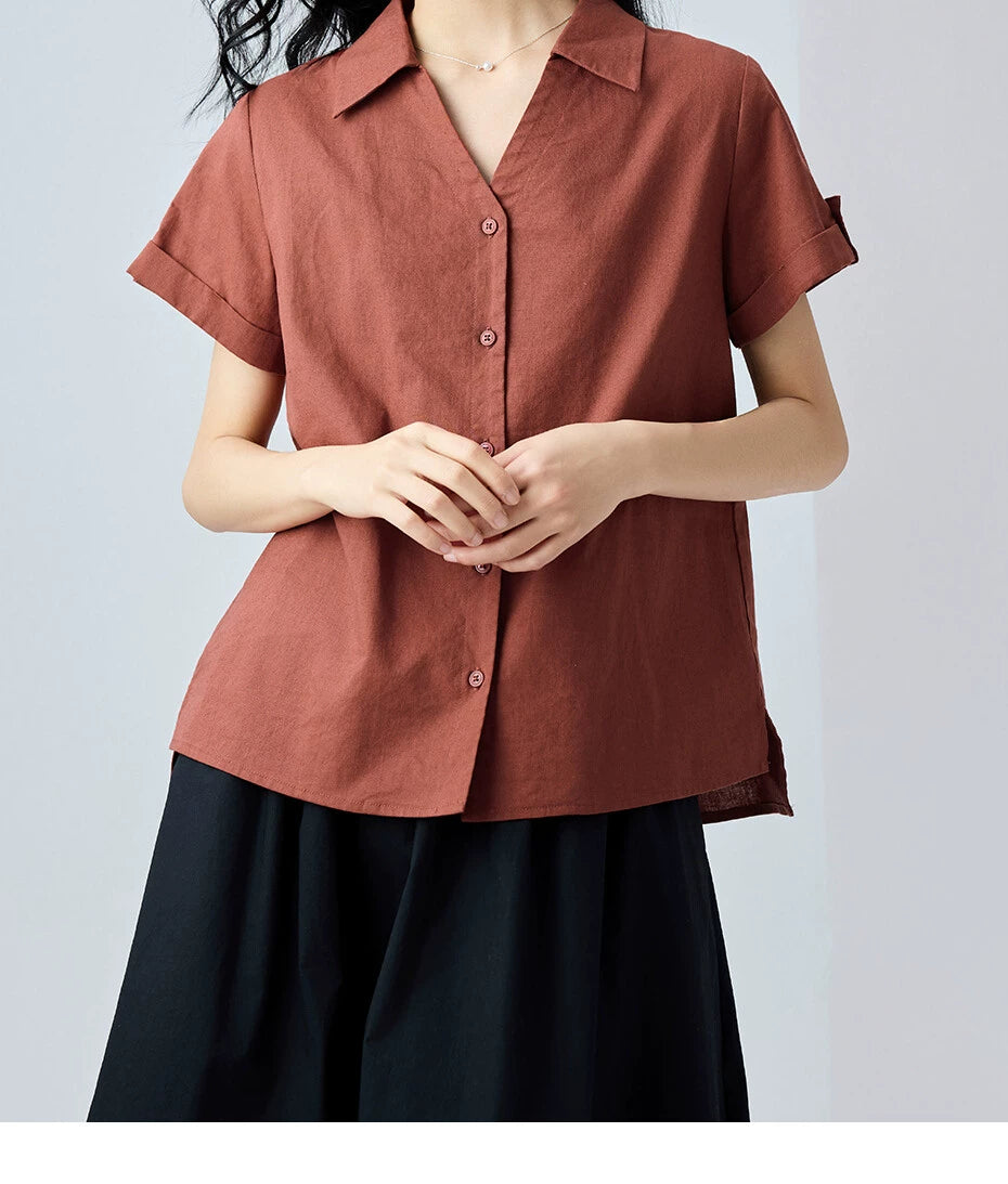 Giordano V-lapel Casual Shirt