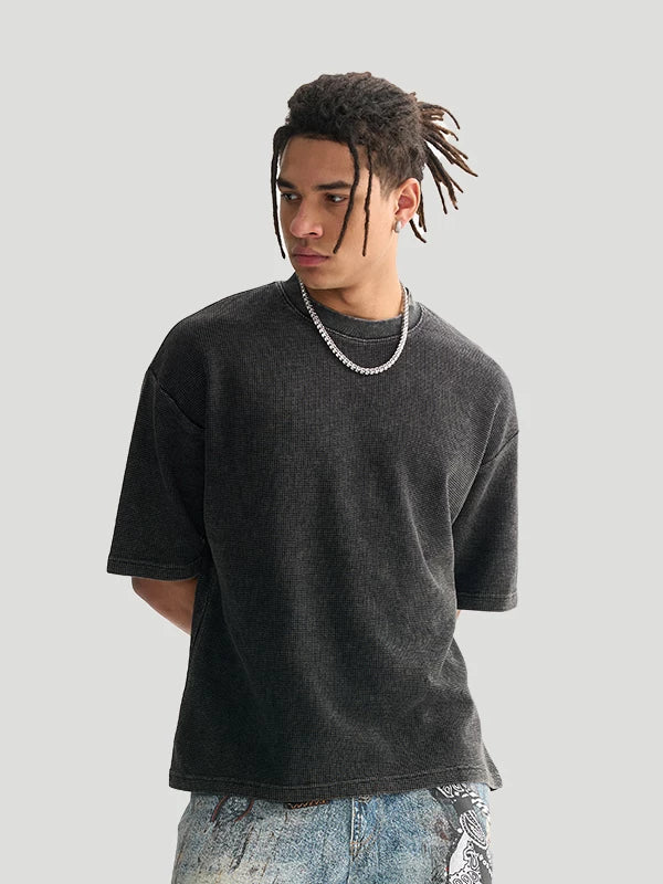 FIVEMEN Vintage Crew Neck Casual Tee