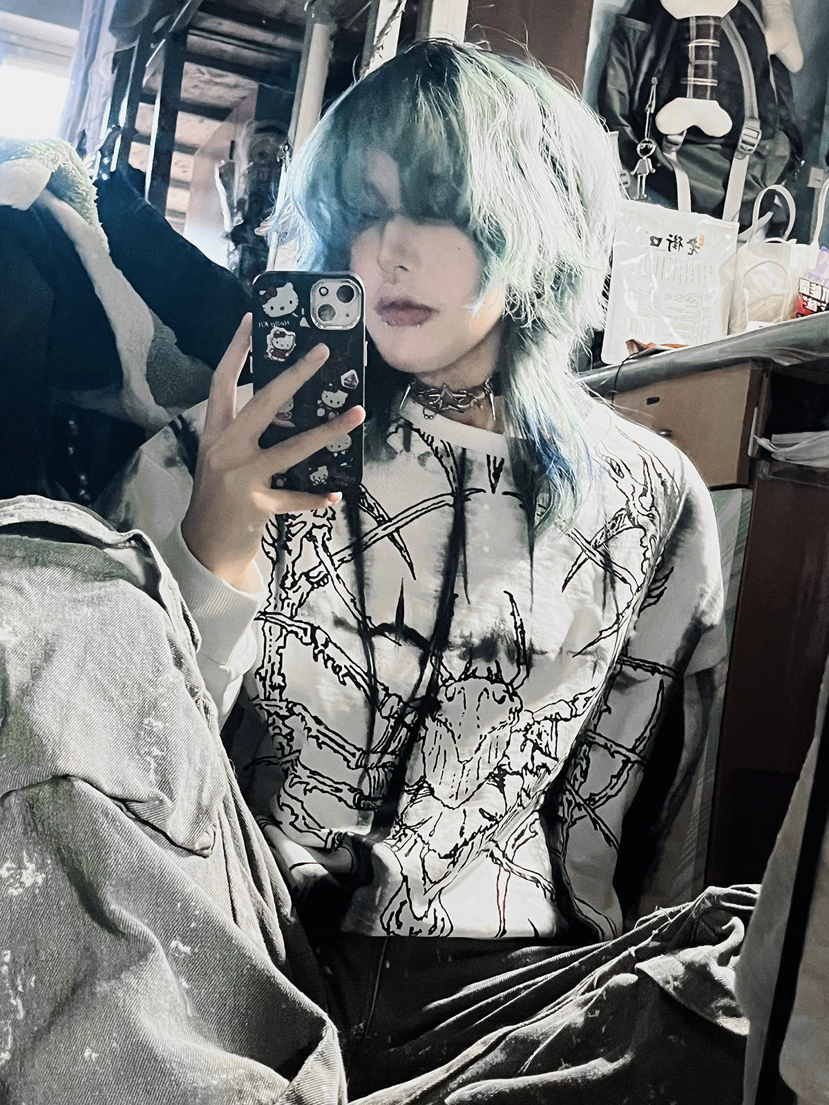 WETBODY Dark Neutral Loose Sweater