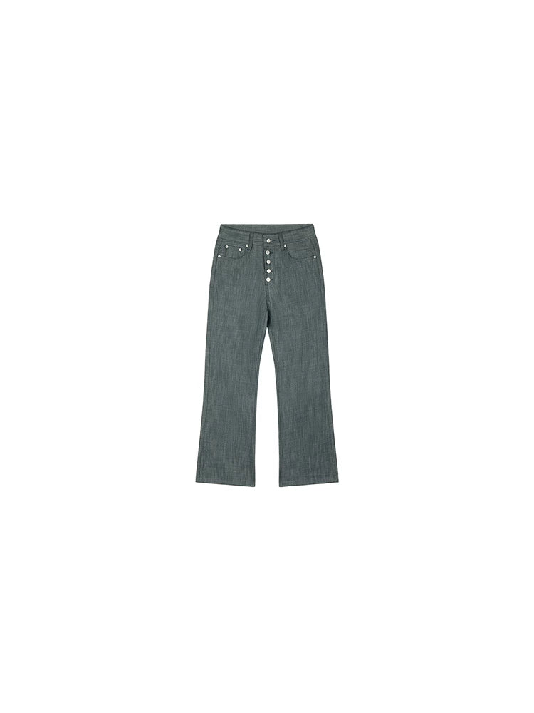 PLUS NO LOGO Straight Breasted Jeans