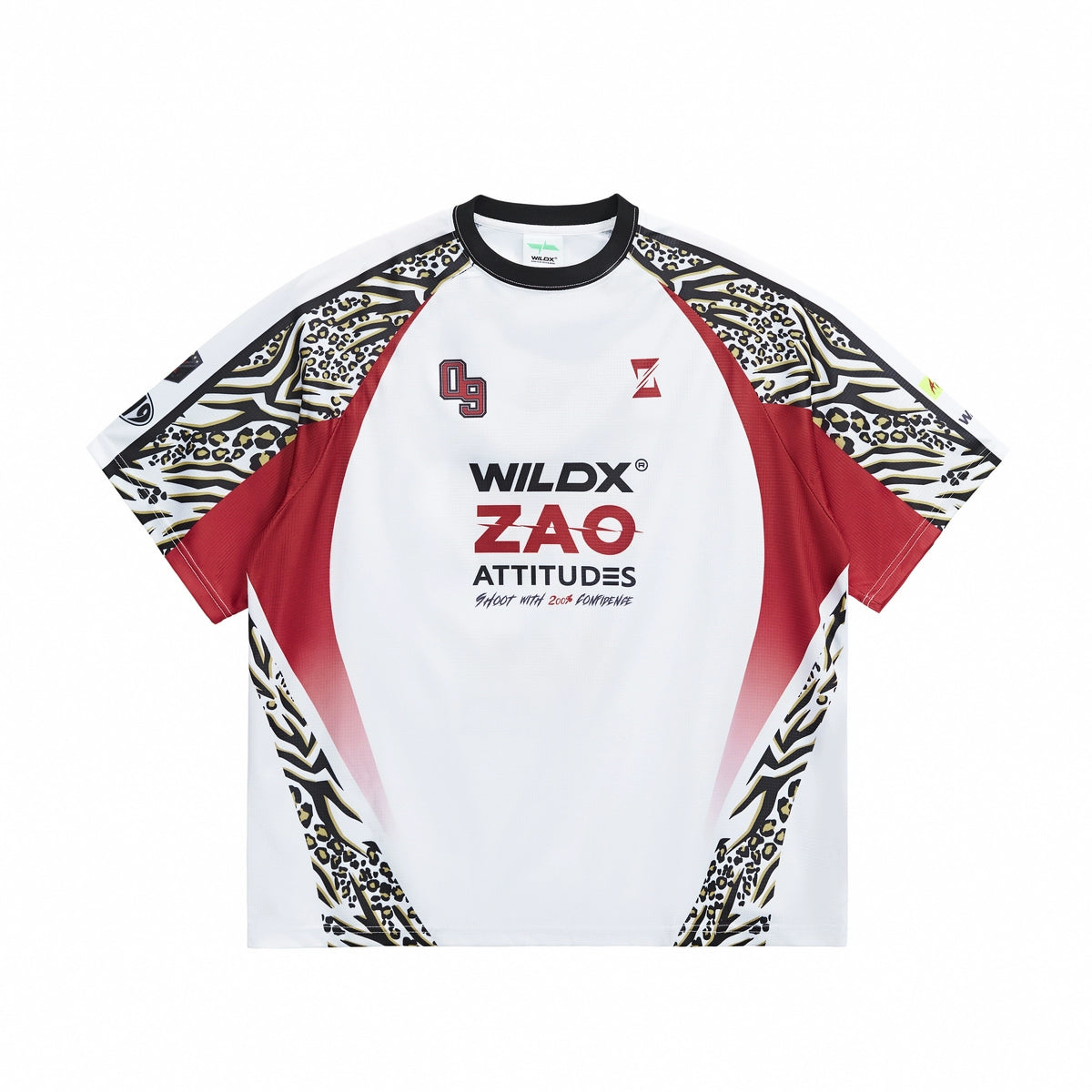 WildX Leopard Print Quick-drying Sports Basketball Tee