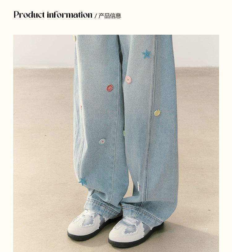 Umoumo Loose and Thin Scimitar Jeans