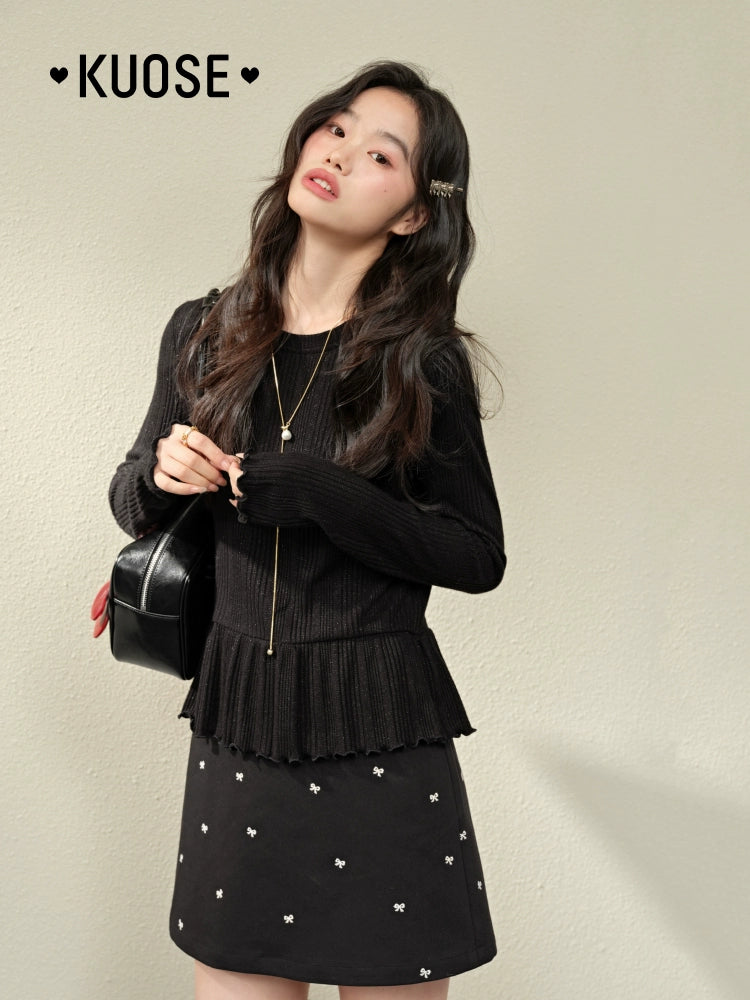 Kuose Slim and Thin Inside with Bottom Long Sleeves