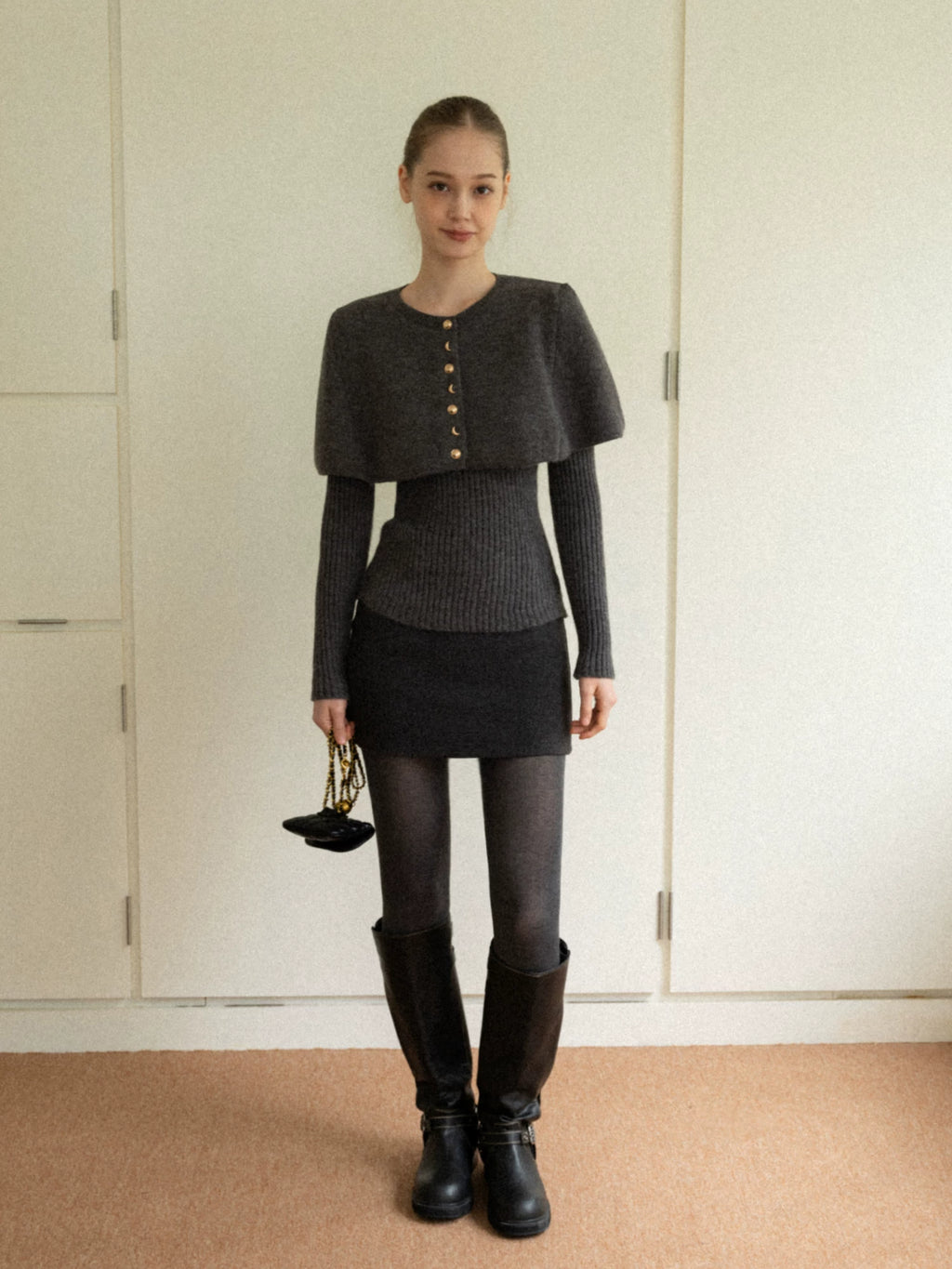 EGGKA Simple High-end Temperament Casual Skirt