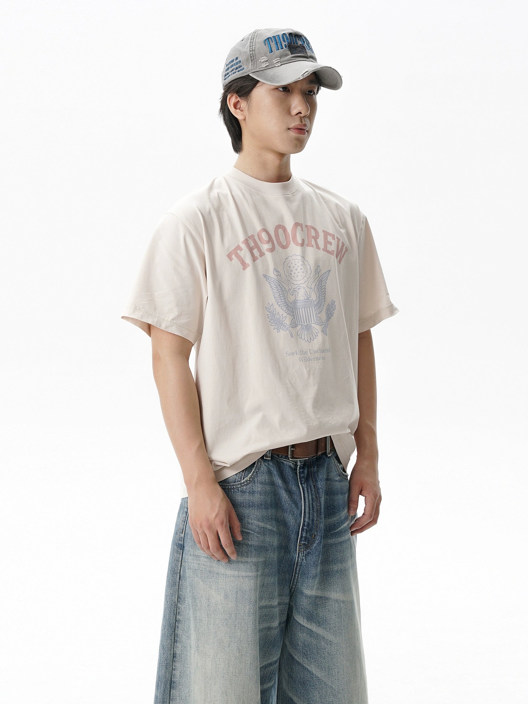 TH90 Eagle Badge Retro Slim Tee