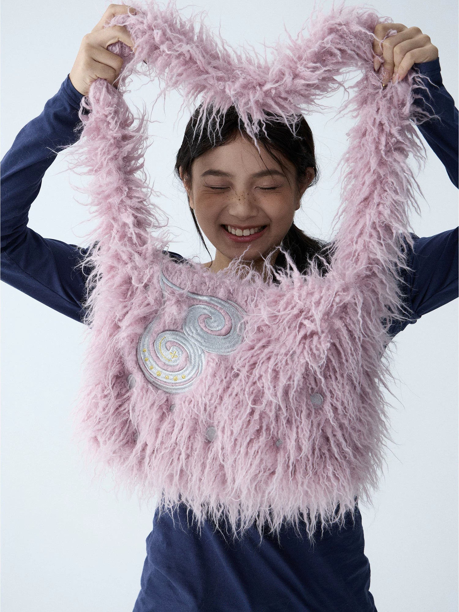 In Two Twos Fluffy Large Capacity Crossbody Shoulder Bag