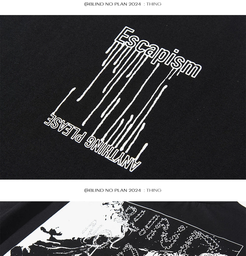 BLINDNOPLAN Loose Graffiti Print Tee