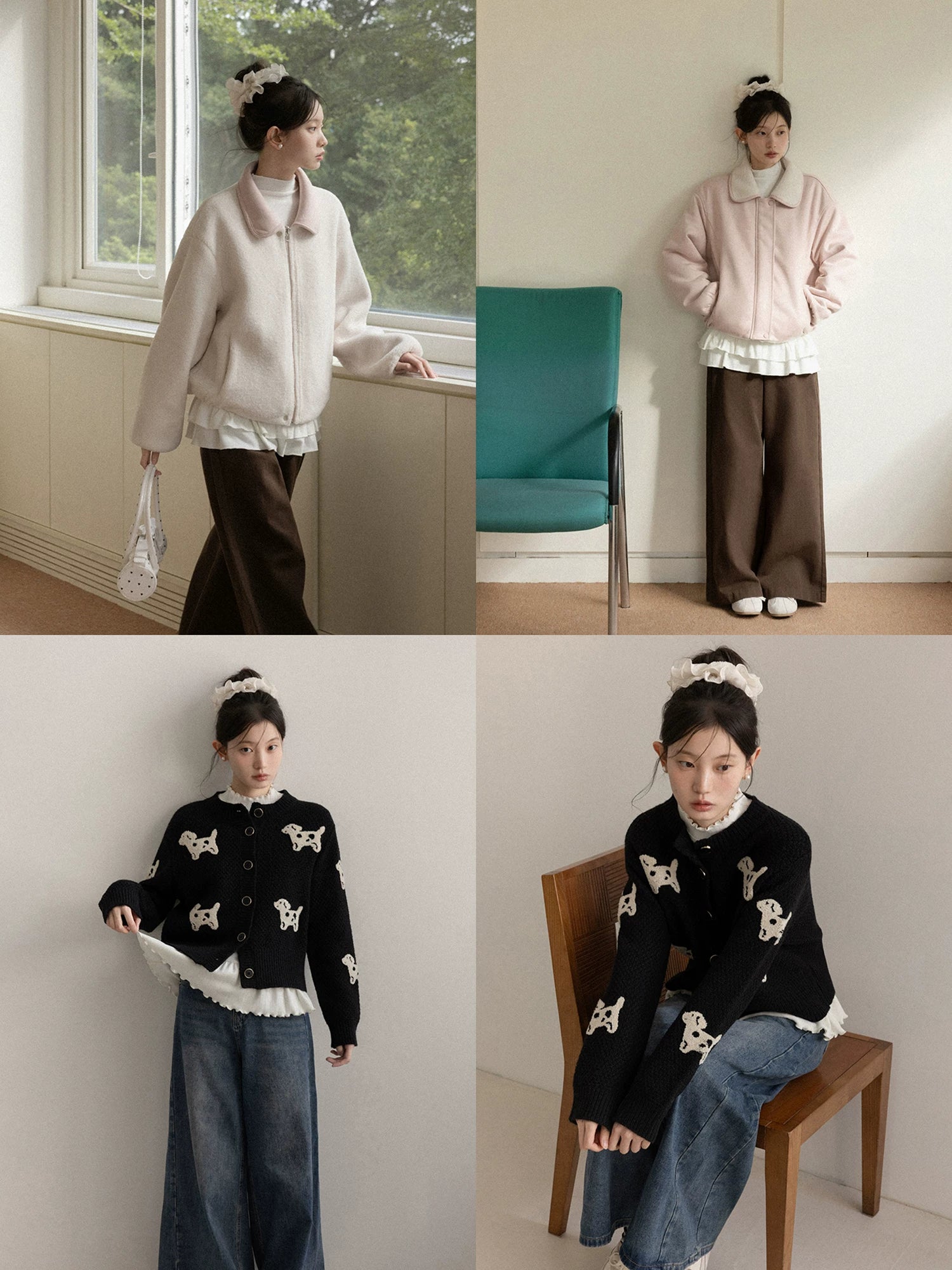 Cantonstory Fungus Edge Slim Bottom Long Sleeve