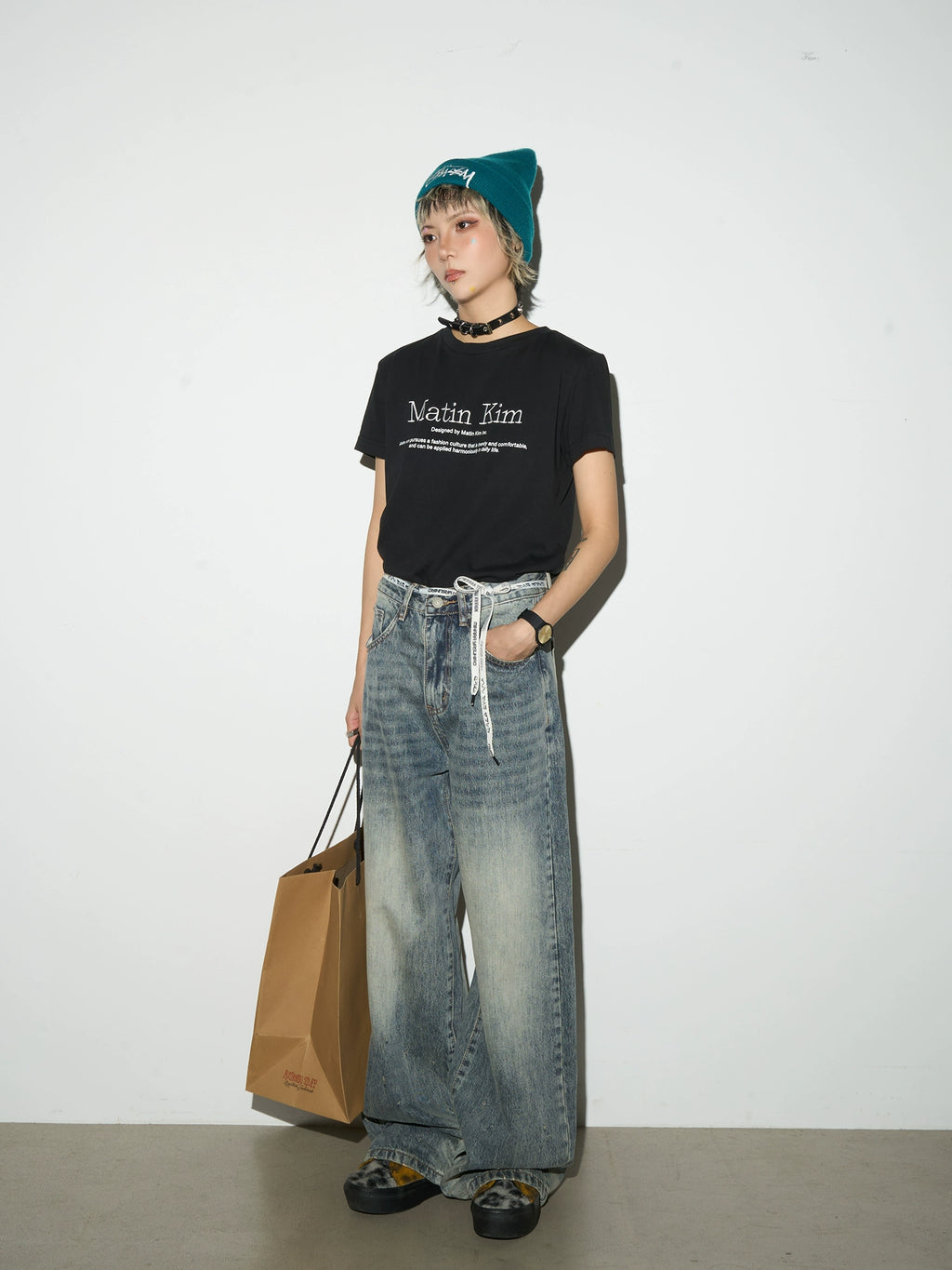 MICHINNYON Polished Straight Casual Jeans