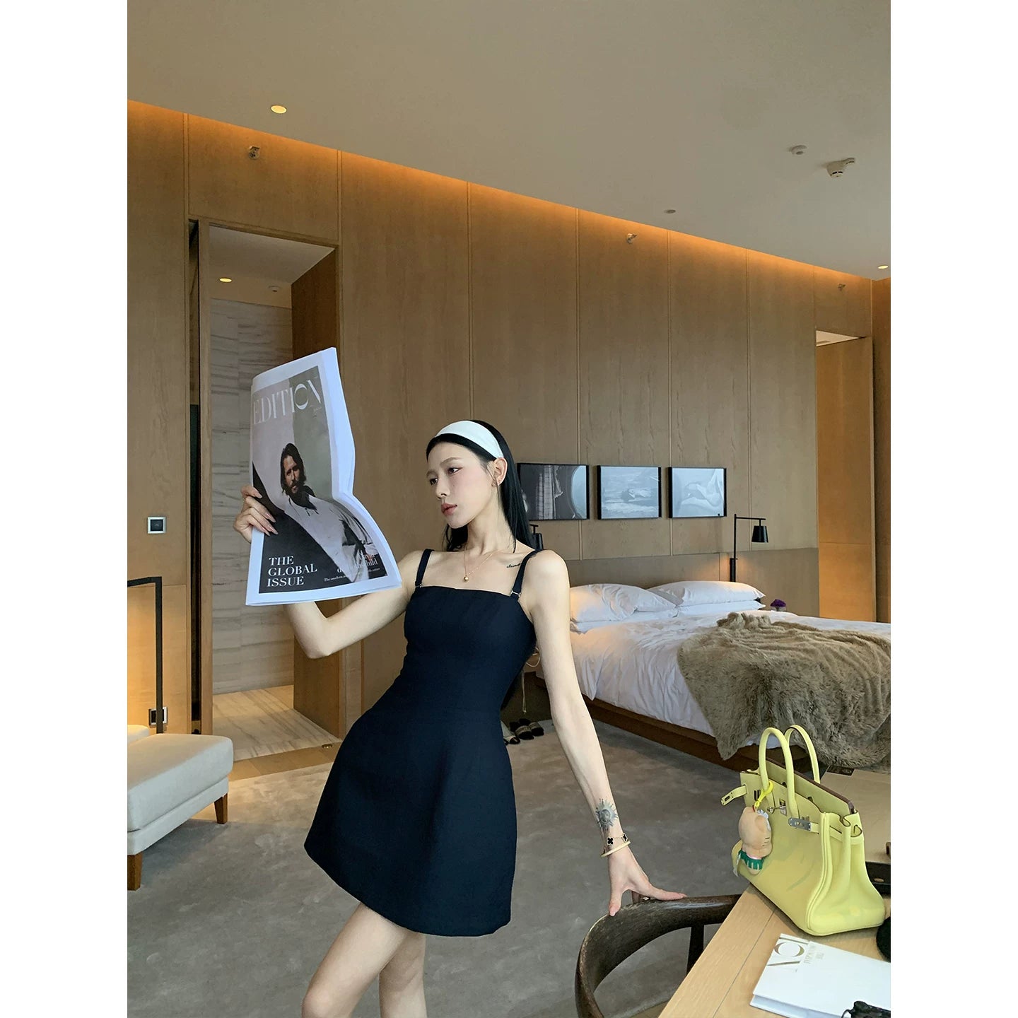 YOUNG KYLIN Retro Waist Dress
