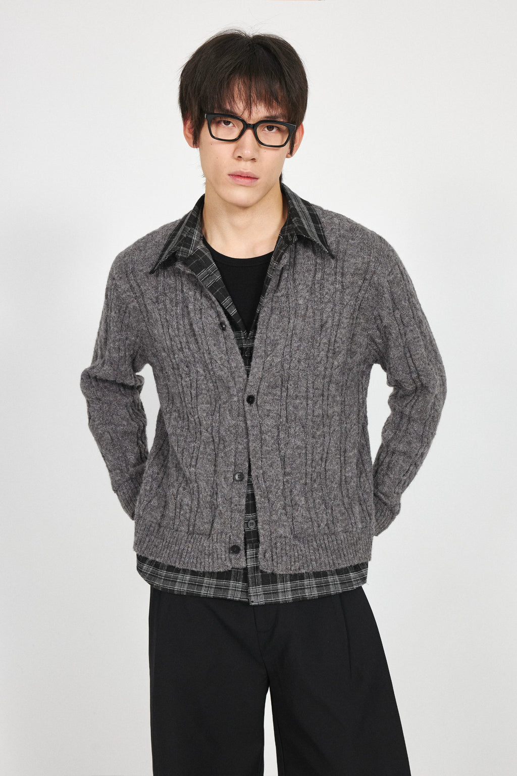 Stay The Night Patchwork Fake Two-piece Sweater